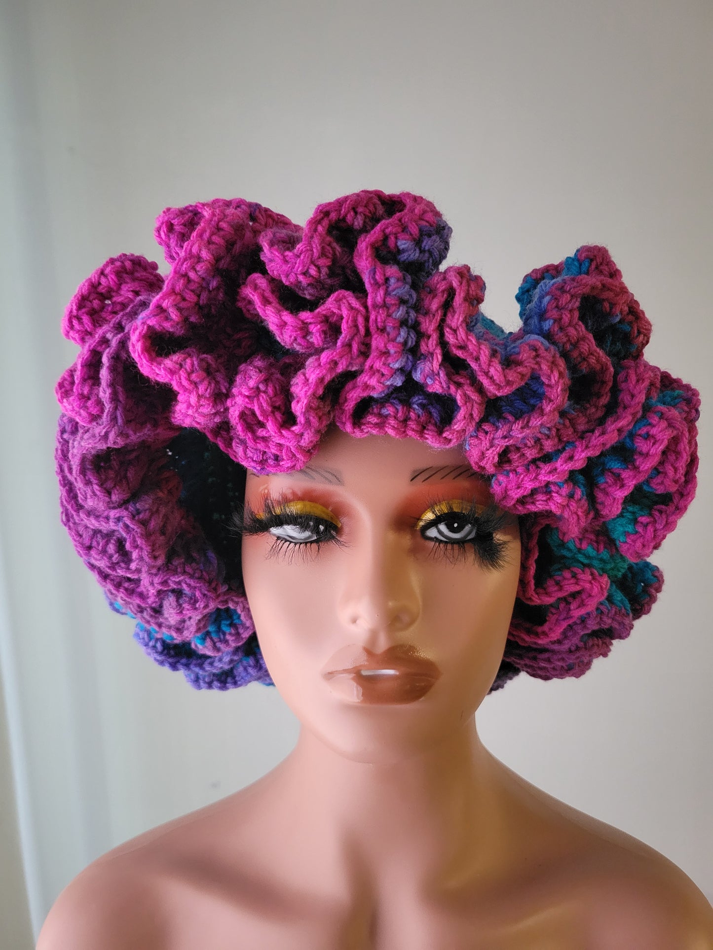 Custom/Personalized 2-6 Row Ruffle Child/Adult Size Headband/Ear Warmer, Crochet Headband/Ear Warmer.