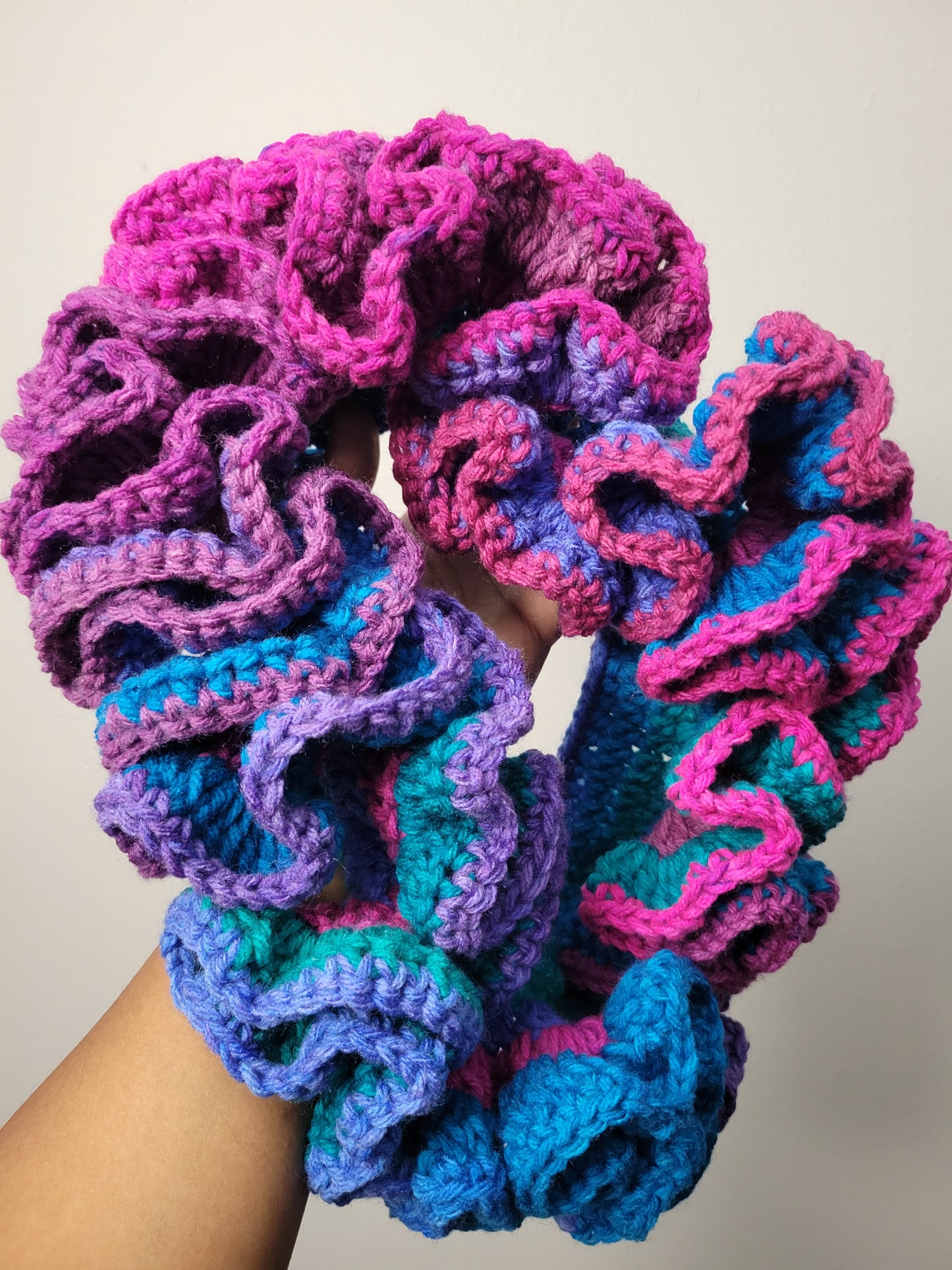 Custom/Personalized 2-6 Row Ruffle Child/Adult Size Headband/Ear Warmer, Crochet Headband/Ear Warmer.