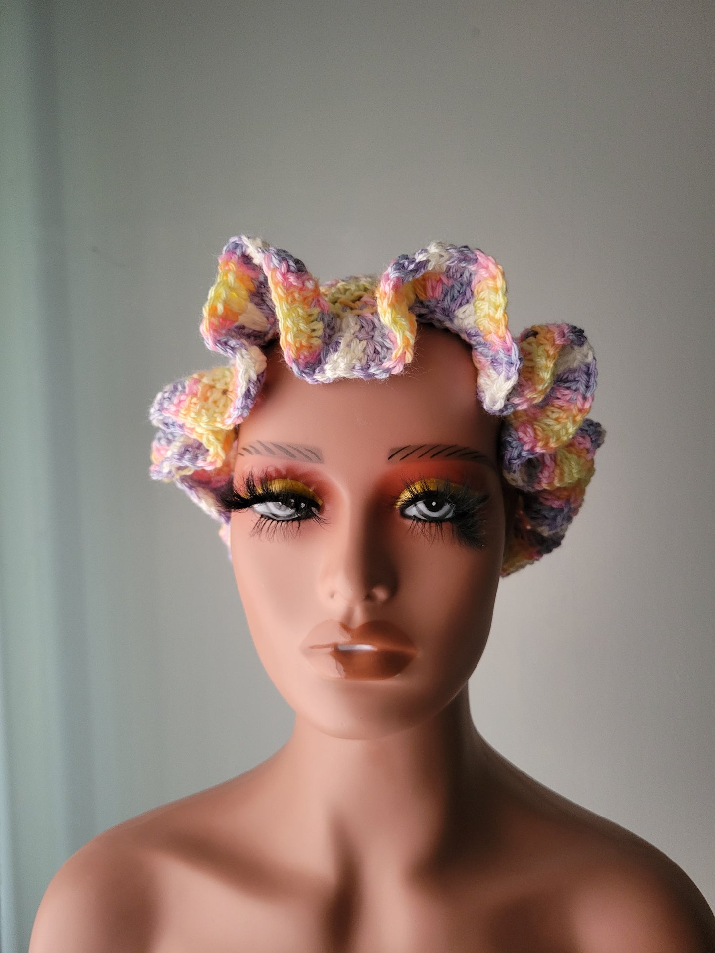 Custom/Personalized 2-6 Row Child/Adult Size Ruffle Bucket Hat, Ruffle Hat, Crochet Hat, Ruffle Crochet Hat.