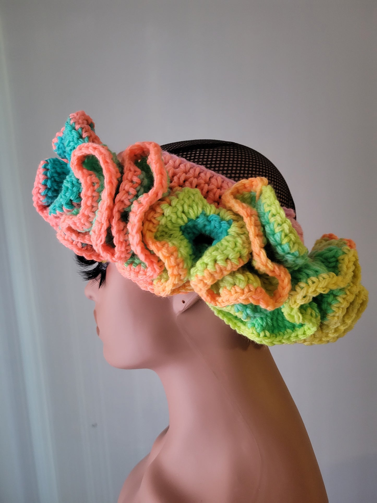 Custom/Personalized 2-6 Row Ruffle Child/Adult Size Headband/Ear Warmer, Crochet Headband/Ear Warmer.