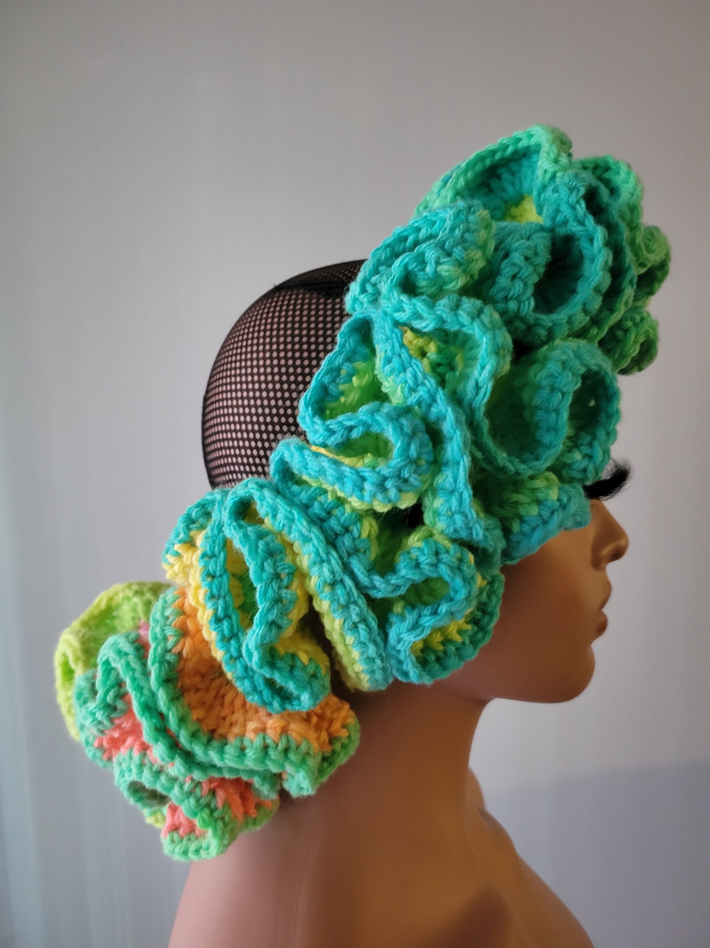 Custom/Personalized 2-6 Row Ruffle Child/Adult Size Headband/Ear Warmer, Crochet Headband/Ear Warmer.