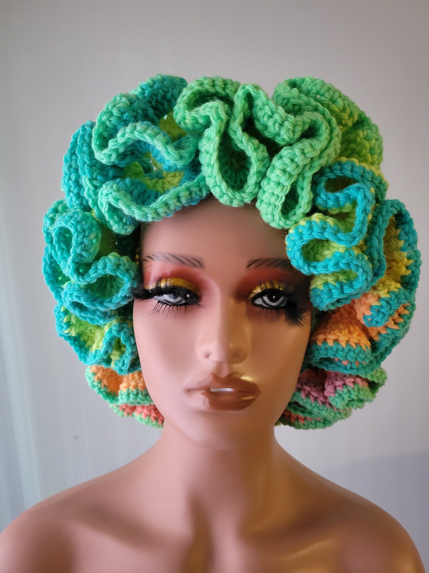 Custom/Personalized 2-6 Row Ruffle Child/Adult Size Headband/Ear Warmer, Crochet Headband/Ear Warmer.