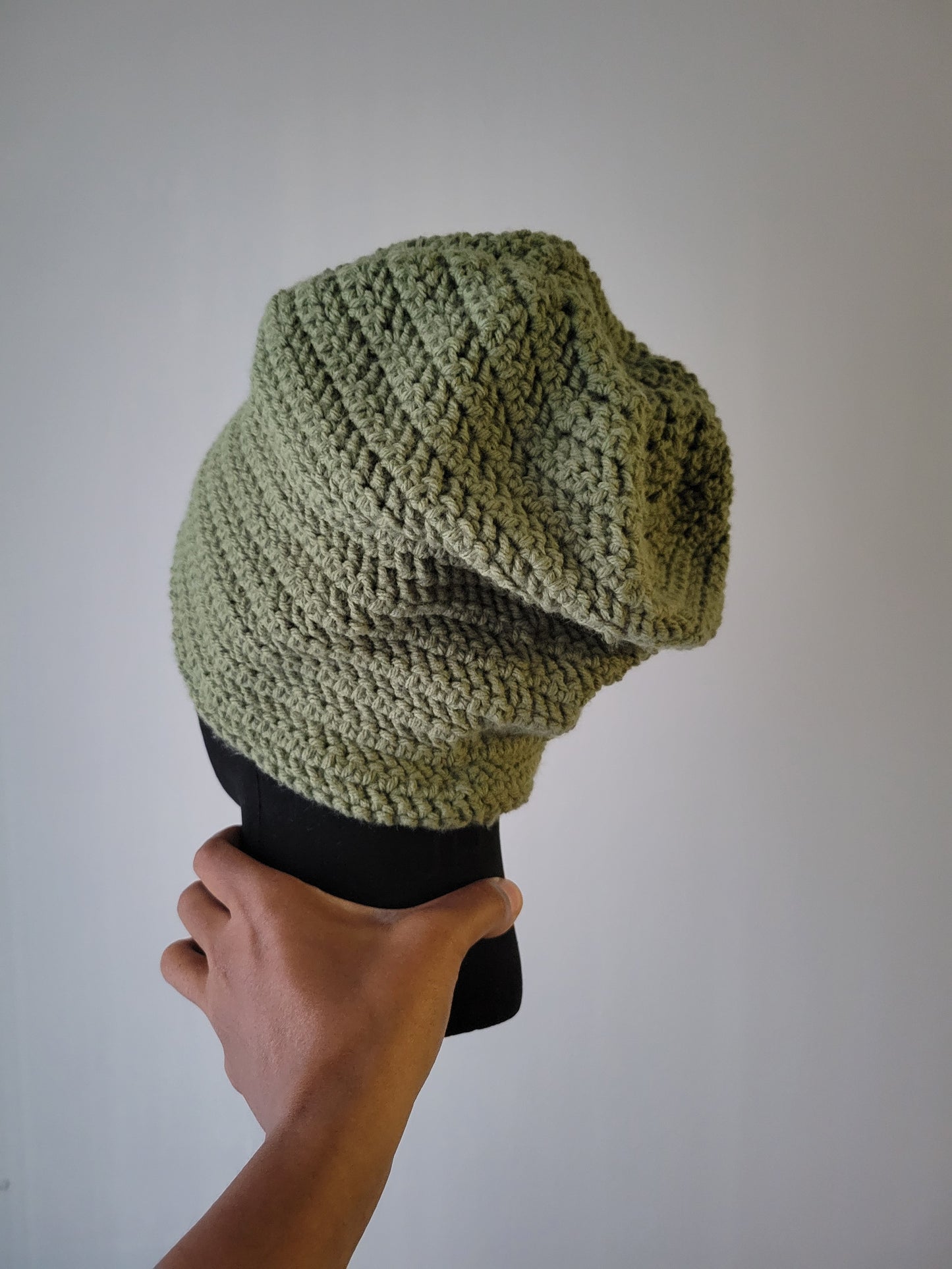 Custom/Personalized Child/Adult Size Slouchy Hat/Beanie, Crochet Slouchy Beanie/Hat.