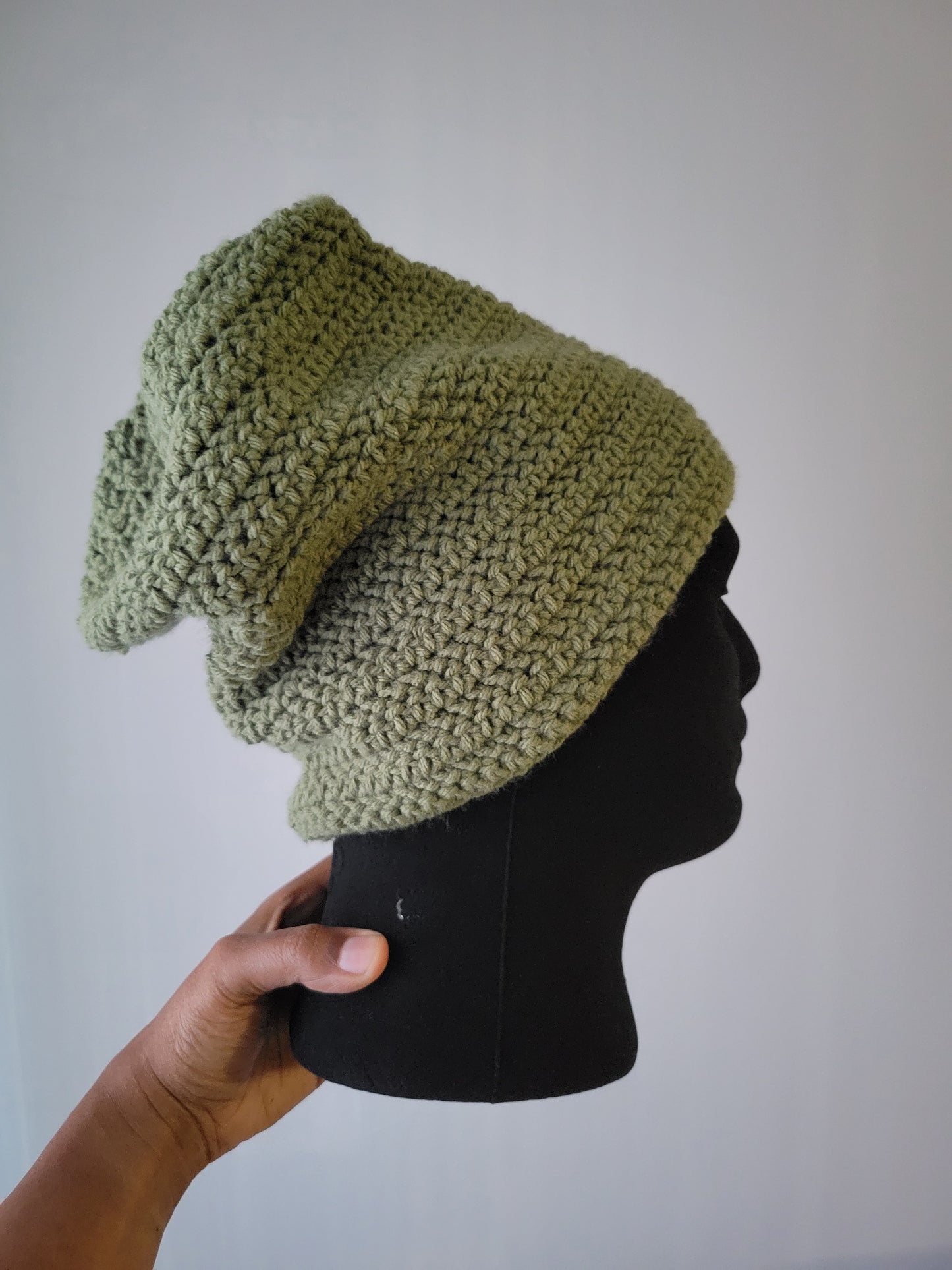 Custom/Personalized Child/Adult Size Slouchy Hat/Beanie, Crochet Slouchy Beanie/Hat.