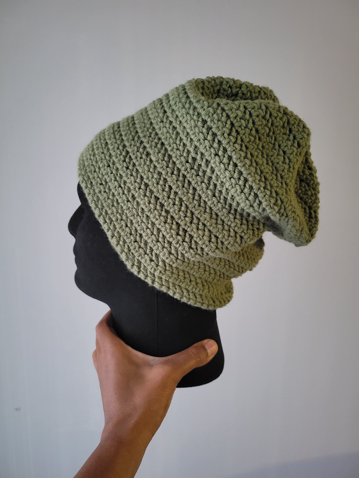 Custom/Personalized Child/Adult Size Slouchy Hat/Beanie, Crochet Slouchy Beanie/Hat.
