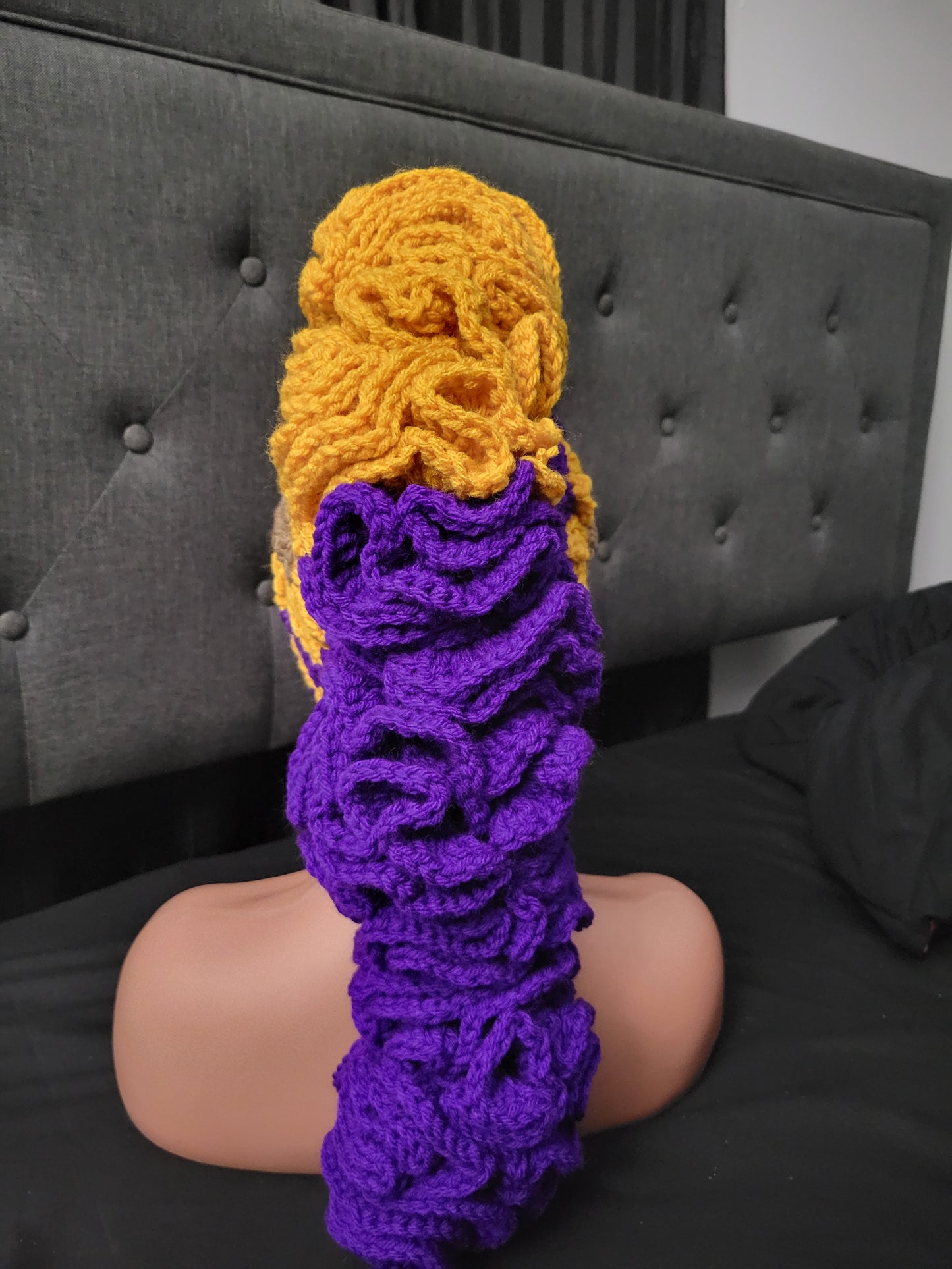 Custom/Personalized Ruffle Mohawk Hat and/or Scarf.