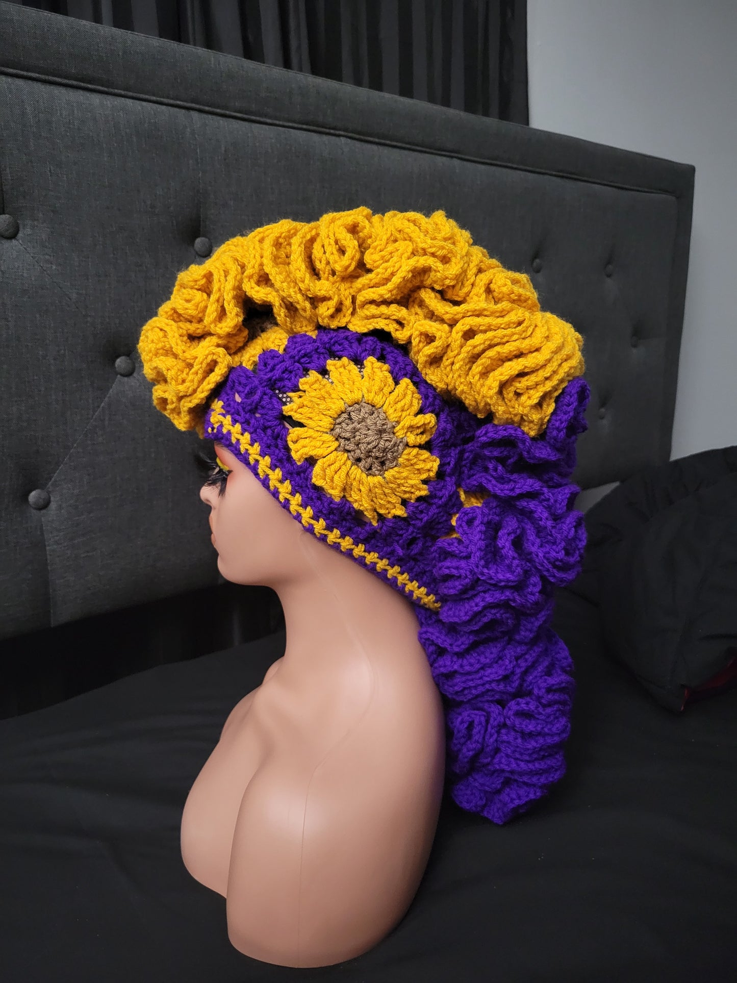 Custom/Personalized Ruffle Mohawk Hat and/or Scarf.