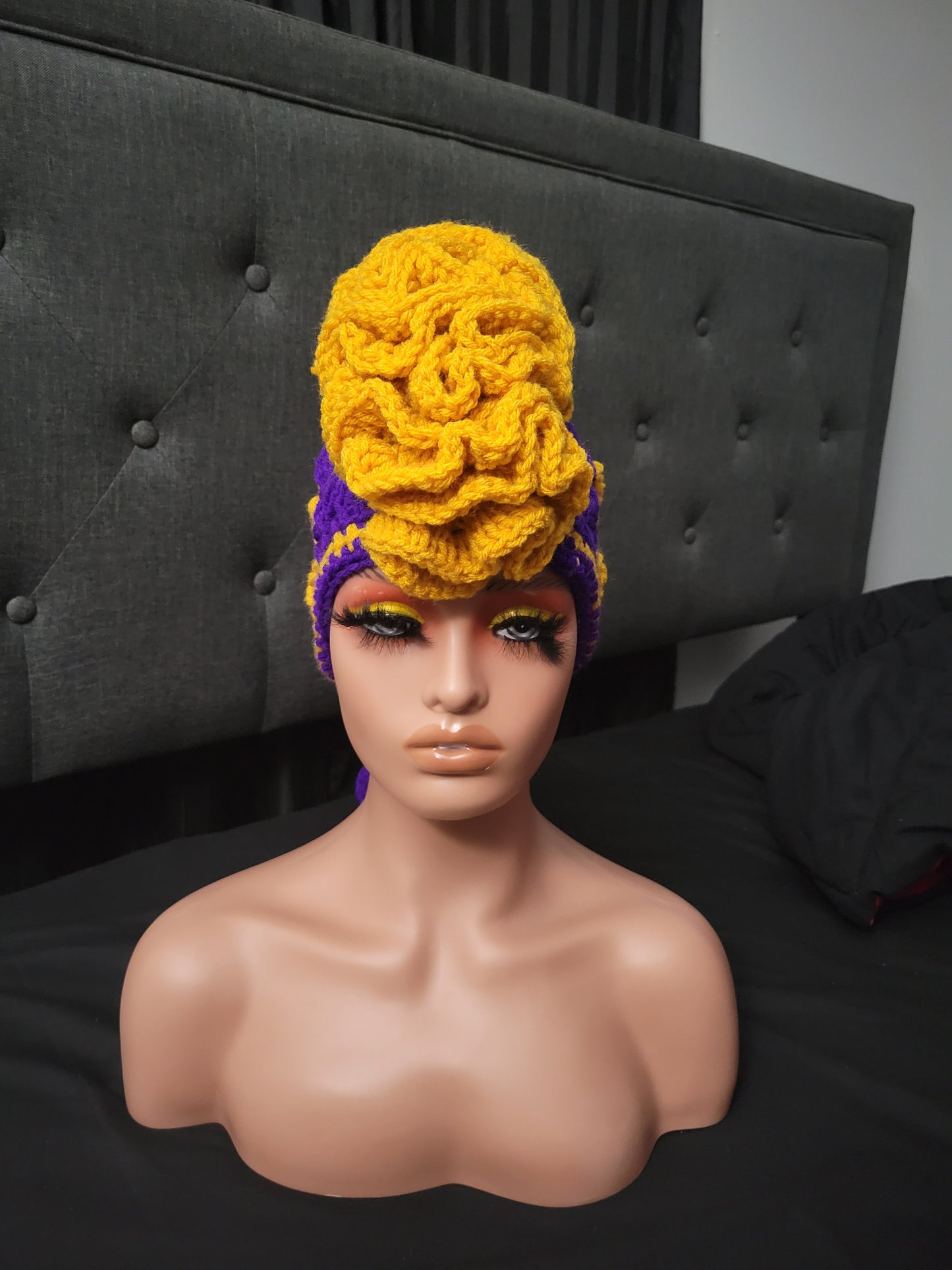 Custom/Personalized Ruffle Mohawk Hat and/or Scarf.