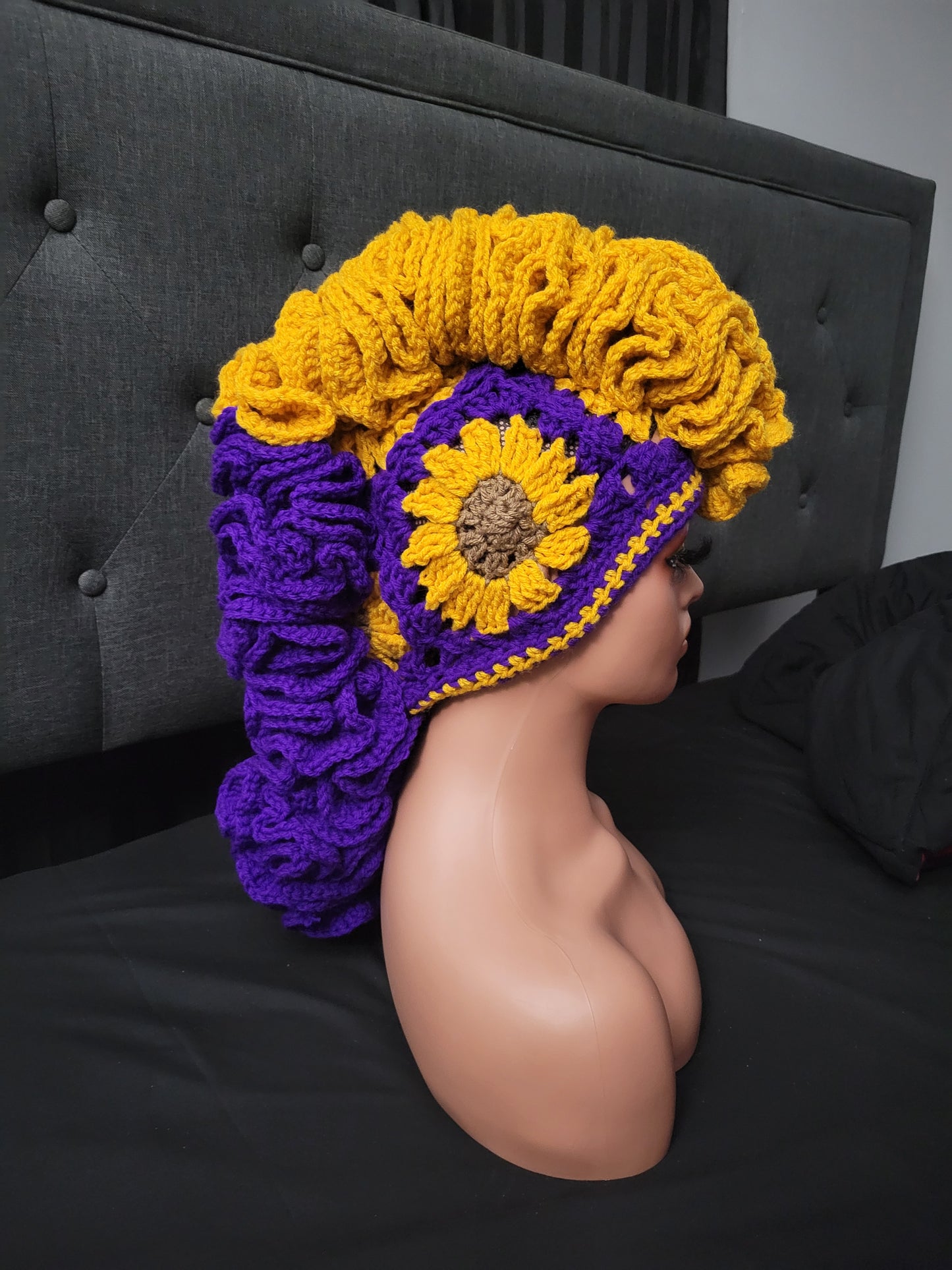 Custom/Personalized Ruffle Mohawk Hat and/or Scarf.