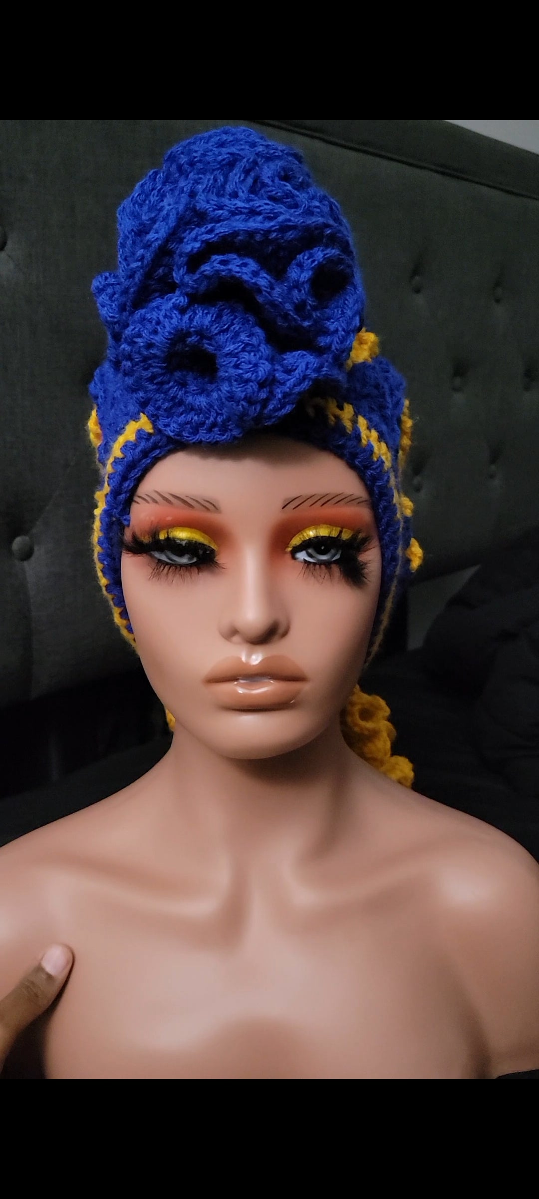 Custom/Personalized Ruffle Mohawk Hat and/or Scarf.