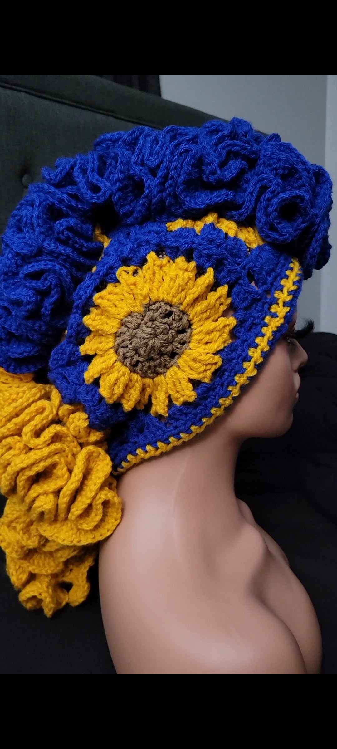 Custom/Personalized Ruffle Mohawk Hat and/or Scarf.