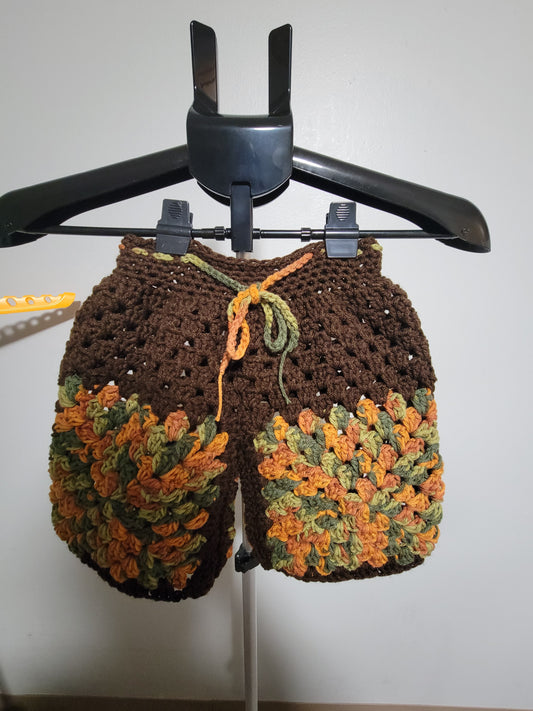 Custom Unisex Granny Square Shorts